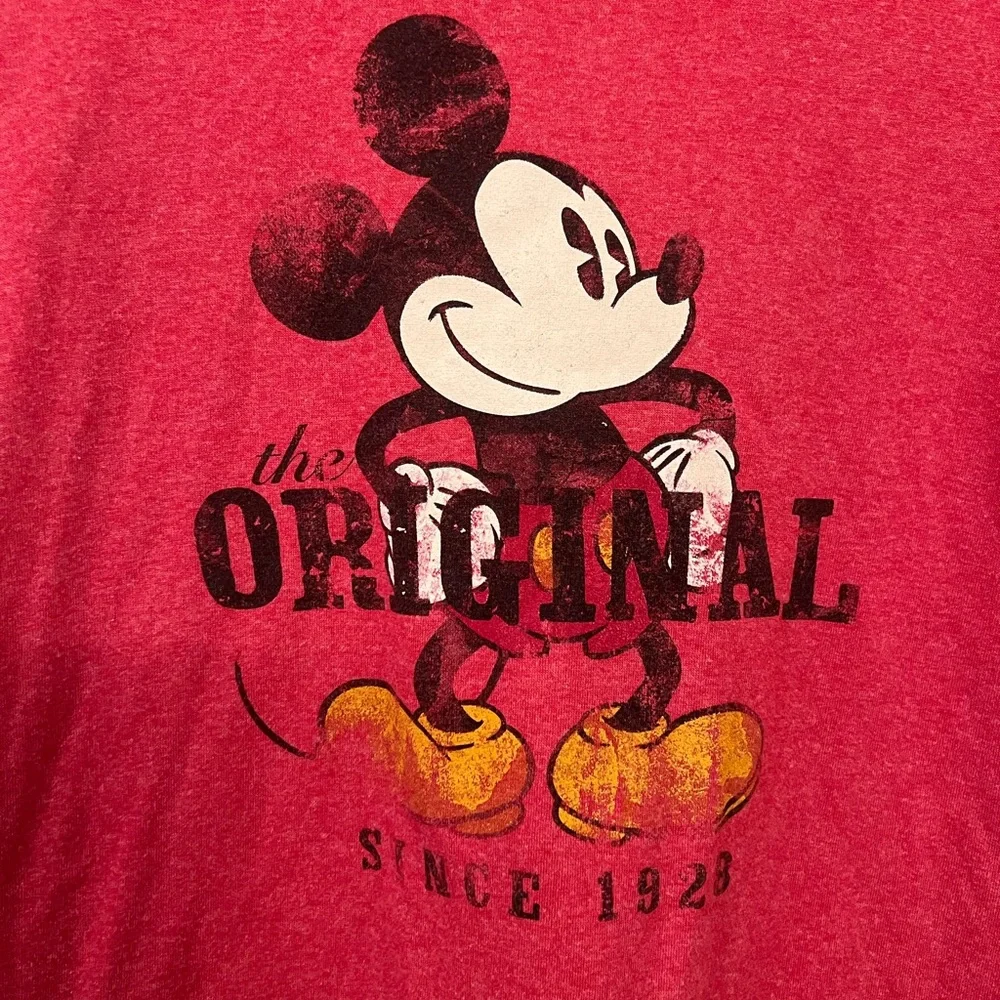 Disney Store Mickey Mouse “The Original Since 1928” Red Graphic Tee‎ – Medium